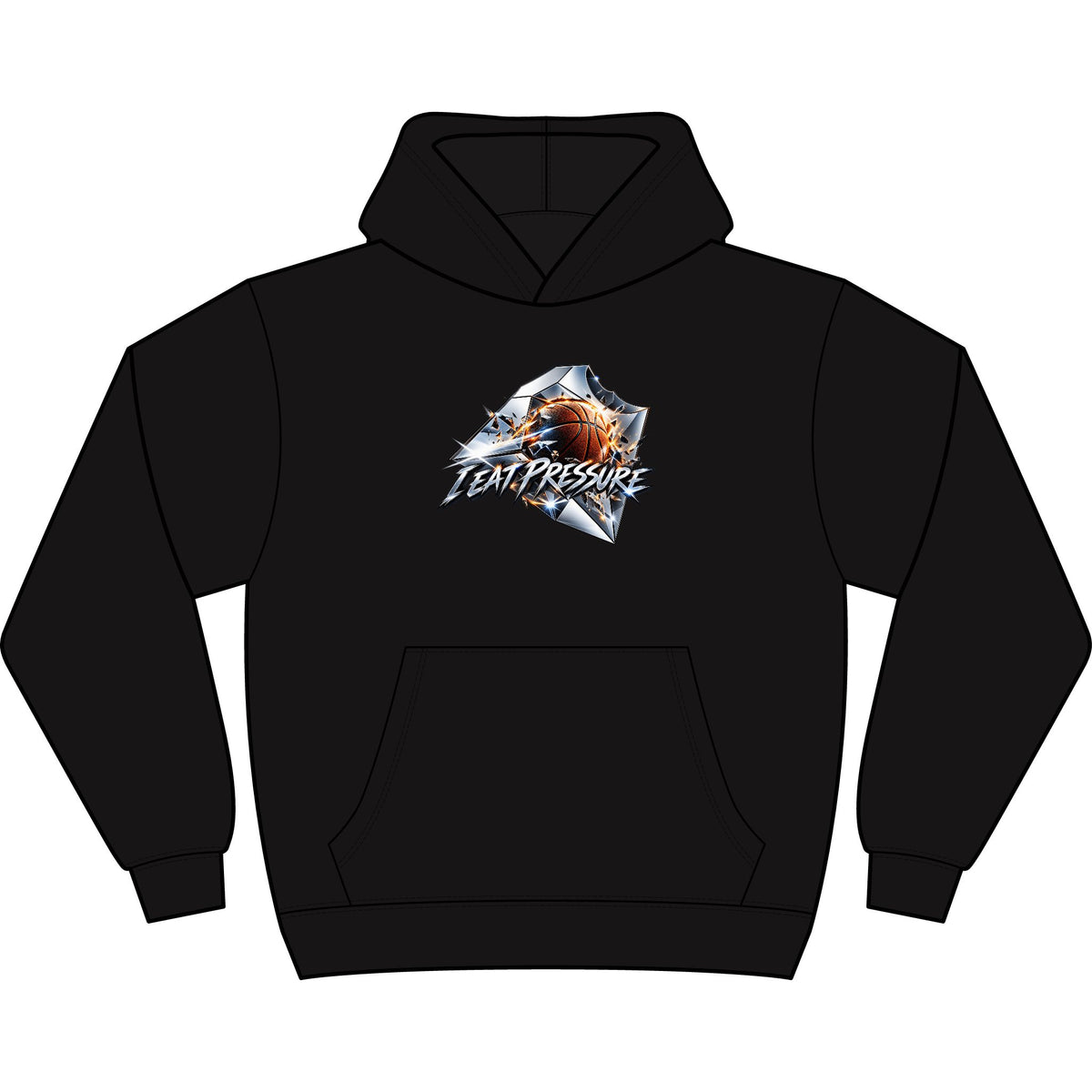 I EAT PRESSURE™ Basketball Heavyweight Hoodie product view