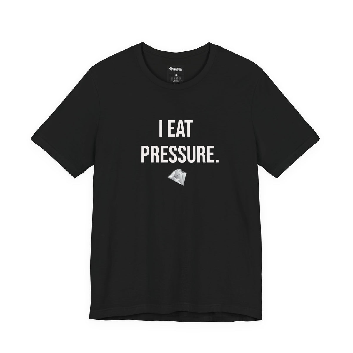 Eustress Athletics I EAT PRESSURE™ unisex athletic graphic tee product view